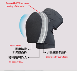 हल्के केवलर विरोधी घर्षण बाउंसी डांस घुटने पैड इनडोर बास्केटबॉल वॉलीबॉल योग घुटने रक्षक फिटनेस सुरक्षा - Product Image 3