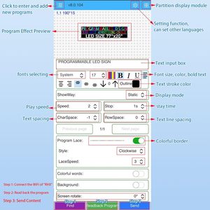 Pantalla LED de Video a Todo Color P5 de 39x14 Pulgadas con Clasificación IP65, Tablero Publicitario con Animación, Compatible con WiFi/USB, para Centros Comerciales Digitales - Product Image 5