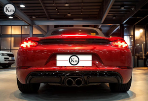 Kit Carrozzeria KM per <span class=keywords><strong>Porsche</strong></span> 718 <span class=keywords><strong>Cayman</strong></span> & Boxster Aggiornamento GTS Sport Design Paraurti Anteriore Diffusore Posteriore Facelift - Product Image 4