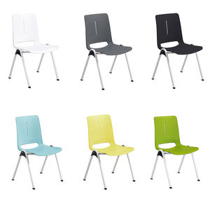 Chaise de conférence empilable moderne, siège de visiteur pour salle de réunion scolaire avec housse amovible pour hôtel, bureau, salle - Product Image 2