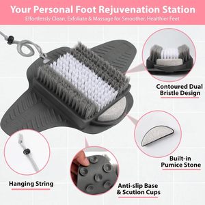Premio pietra pomice doccia Scrubber tappetino esfoliante strumento per la pulizia levigante rimuovendo la pelle morta e il callo del piede - Product Image 5