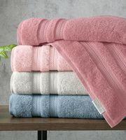 Lot de 4 serviettes de bain extra larges 30 x 60 pouces, 100 % coton, plus grandes et plus légères, séchage plus rapide, super douces