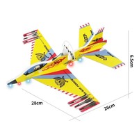 TIGERGOODS 2026 Kit DIY d'avion électrique à lancer à la main, planeur en mousse, modèle d'avion volant, jouet pour enfants