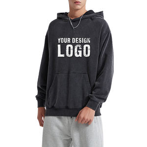 Hoodies Homme Oversize Personnalisés à Faible MOQ, Basiques, Épais, Ample, Style Sportif Urbain, avec Doublure Polaire - Product Image 3