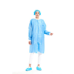 ISO 13485 Noir Blanc Non Tissé Manteau Jetable Lab Manteaux Rose <span class=keywords><strong>SMS</strong></span> - Product Image 6