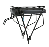 Batterie de vélo électrique 18650 21700 pour porte-bagages arrière 36V 48V 13Ah 15Ah avec support de bagages et feu arrière, batteries au lithium pour vélo électrique 1000W
