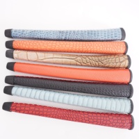 Accessoires de golf OEM, poignée de putter de club de golf standard de taille moyenne, logo personnalisé, imprimé crocodile, poignées de cordon