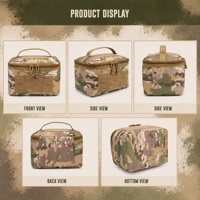 Pochette tactique personnalisée avec logo, sac utilitaire Molle, durable, imperméable avec fermeture éclair pour la chasse en plein air, le tir, la randonnée, le camping