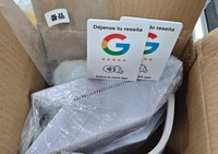 Carte en acrylique personnalisée pour avis Google avec code NFC QR, étiquette plastique pour évaluer l'expérience, avis 5 étoiles pour entreprises