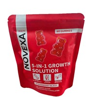 Gummies Premium aux Fraise 5-en-1 : Vitamines et Nutriments pour la Croissance Osseuse et le Bien-être Quotidien des Enfants