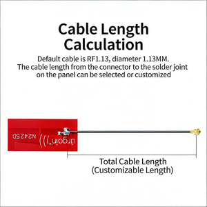 <span class=keywords><strong>Antenne</strong></span> PCB à performance stable, VSWR 2.5, impédance 50 Ohm, gain 4dBi <span class=keywords><strong>pour</strong></span> cartes réseau 2.4GHz, 5GHz, 5.8GHz et applications industrielles - Product Image 4