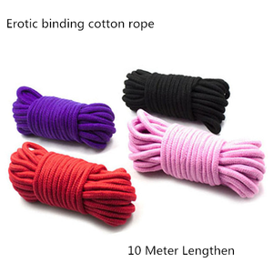 Erotico Fetish corda giocattoli nuovo sesso cane giocattolo cani rimorchiatore corda Bondage Sexy 10 metri corda di cotone legante vincoli per la femmina SM - Product Image 2