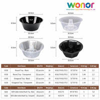 Gobelet jetable en plastique PP épaissi pour hot pot, idéal pour les boissons froides et les plats chauds (steak, etc.)