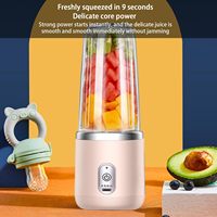 Multifunctionele verse sapblender 400ml draagbare sapcentrifuge 6 messen mini-sapcentrifuge voor keukenapparatuur
