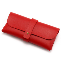 Sac souple en cuir pour lunettes, sac de rangement blanc pour lunettes de soleil