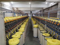 Fil de hamac recyclé et cardé en polyester et coton mélangé haute torsion, écoresponsable, régénéré, à filature ouverte HM015 30 (Ne4/1, 4/2, Ne8/1, 8/2)