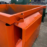 Conteneur de collecte des déchets à levage frontal en acier au carbone Yingxin, benne à ordures mobile, chariot élévateur à fourche, recyclage des déchets, benne industrielle