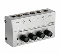 Amplificateur de casque stéréo portable de haute qualité HA400, mini amplificateur de moniteur 4 canaux
