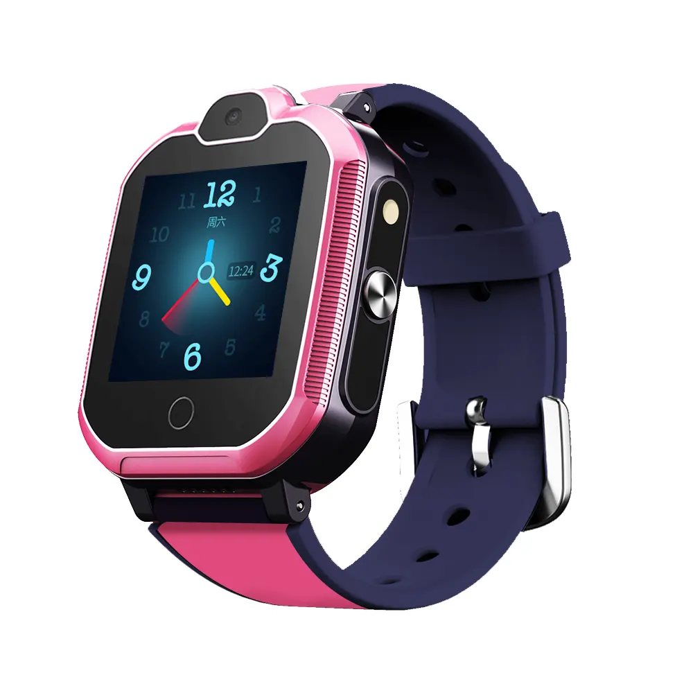 Reloj inteligente T6 4G para niños, dispositivo con Sim, llamadas de vídeo, SOS, GPS, localización por WIFI