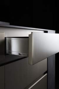 Ensembles complets de meubles de cuisine modernes sur mesure avec poignées en acier inoxydable, meubles de cuisine et de restaurant - Product Image 2