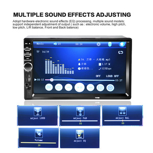 <span class=keywords><strong>Autoradio</strong></span> universel 2DIN 7 pouces avec écran tactile, Mirror Link/FM/TF/BT/MP5, lecteur DVD et caméra de recul - Product Image 2