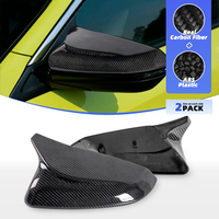 Coque de rétroviseur latéral en fibre de carbone style corne de bœuf de haute qualité pour Civic 10ème génération, ajustement parfait