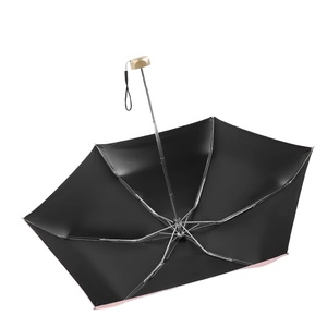 Lightweight 3 Fold Straight Handle Fully-Automatic Windproof UV Protection Compact Pocket <b>Umbrella</b> for Business Gifts and Purse - Product Image 5