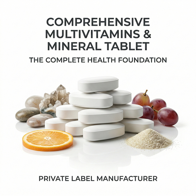 Mineral Nutritional Supplements Herbal Supplement Capsules Gluten-Free for Adult Daily Wellness