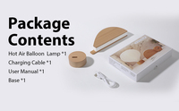 Nouveau produit 2025, lampe à air chaud en forme de montgolfière, personnalisable en couleur, avec télécommande, pour salon, chevet