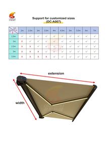 Toldo de Aluminio para Ventana con Control Remoto, Extensible y Retráctil, para Patio Exterior, Apto para Todas las Estaciones - Product Image 6