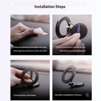 Support de téléphone magnétique tout métal, étanche et flexible pour voiture, rotation à 360°, universel pour tableau de bord et bureau, support de téléphone portable réglable en hauteur