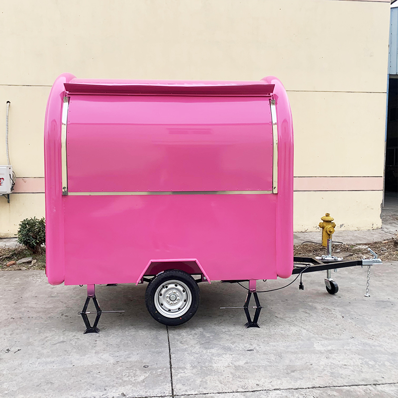 Mobile Food Trolley with Lockable Wheels for Security