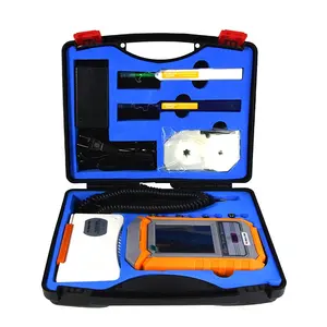 Promoción de ventas de Navidad Kit de herramientas de inspección de fibra óptica con sonda de inspección de fibra Limpiador de un clic Caja de limpieza de fibra