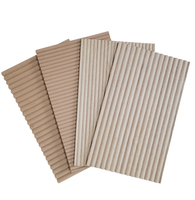 Panneaux muraux insonorisés de luxe modernes en MDF rainuré avec texture 3D en placage de chêne blanc, épaisseur 3-18 mm