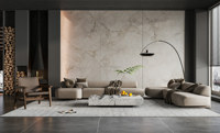 Dalles murales en pierre pour la décoration de salle de bain, dalles en pierre frittée 320x160, carreaux muraux en céramique pour petite salle de douche