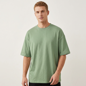 Freandy Sports Premium <b>Men's</b> Oversized Short Sleeve <b>T</b>-<b>Shirt</b> Blank Solid Casual O-Neck Tee - Product Image 1