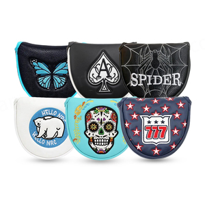 Usine de couverture de maillet de golf Logo personnalisé Couvre-chefs de club de golf Lame carrée Couverture de fer de putter Couverture de tête de golf - Product Image 1