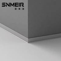 Profilé de bordure décoratif moderne en aluminium pour carrelage mural et de sol d'hôtel, plinthe en aluminium à fixation rapide