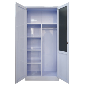 Moderna moda Design unico modulare a 2 porte in acciaio per bambini guardaroba allungabile laboratori lavanderie sale da pranzo - Product Image 1