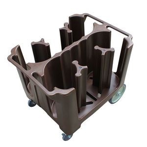 Chariot de transport de plat et de bol en plastique réglable Chariot de collecte de plaque de restauration durable pour hôtels et restaurants - Product Image 4