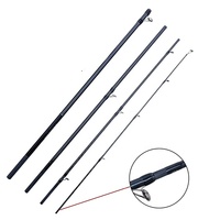 Canne à pêche Toray personnalisée à haute teneur en carbone, canne à surfcasting à 5 sections avec guide sic