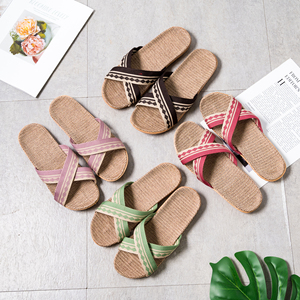 BAIRUILUN – Nouvelles sandales et chaussons personnalisés en lin naturel pour femme – Tendance et confortables pour l'été et la plage - Product Image 2