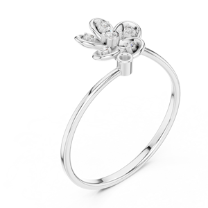 Yaeno Cute Daisy <b>Rings</b> for Women <b>Thin</b> Band <b>Ring</b> in 925 Jewelry - Product Image 3