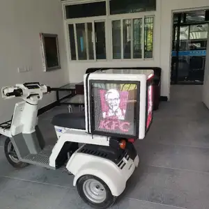 Scooter Pizza kutusu için teslimat Led ekran reklam için Model NO. JYC-09