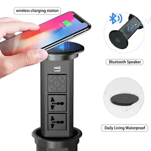 Smart Motorized Pop Up Socket Universal Power Plug Kitchen Cabinets Ready To Assemble Pop Up Socket Electrical Supplies