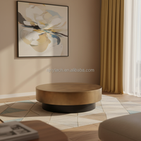Ensemble de table basse ovale de luxe moderne en acier inoxydable King CT-24 avec matériau en métal inoxydable, meubles de salon