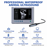 Échographe vétérinaire portable, design tablette, écran tactile HD 8 pouces, sonde linéaire pour le contrôle de la gestation des bovins et des équidés