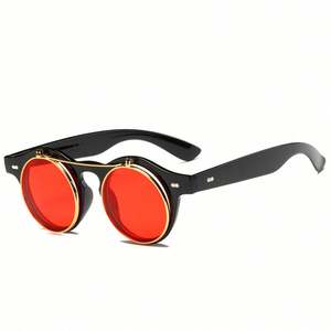 Gafas de Sol Redondas de Metal Estilo Steampunk Retro UV400 para Hombre y Mujer, Modelo 2021 - Product Image 5