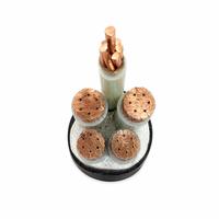 Câble d'alimentation industriel KUNBAO à faible émission de fumée, sans halogène, résistant au feu, isolé XLPE, âme en cuivre, 0,6 1kV 4x70 Plus 1x35
