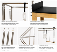MJD-M201A Cadillac de Pilates en chêne massif, couleur personnalisée, machine de yoga professionnelle pour studio